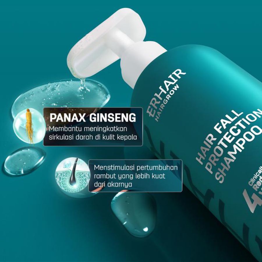 Erhair Hair Grow Panax Ginseng & Pumpkin Seed Hair Fall Protection Shampoo 250ml