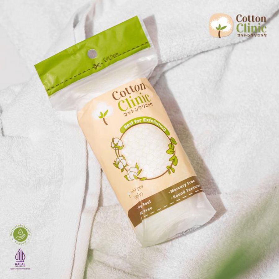 Cotton Clinic Round Textured Cotton Pads 100pcs