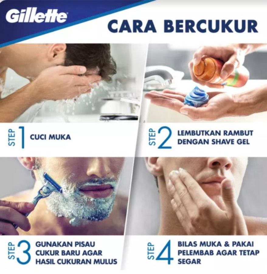 Gillette Foamy Shave Cream Lemon Lime/Krim Cukur 2bottles