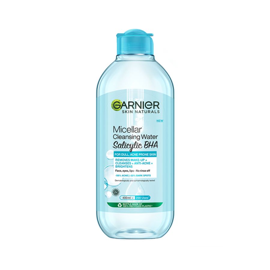 Garnier Micellar Water Salicylic BHA Pembersih Make Up 400ml
