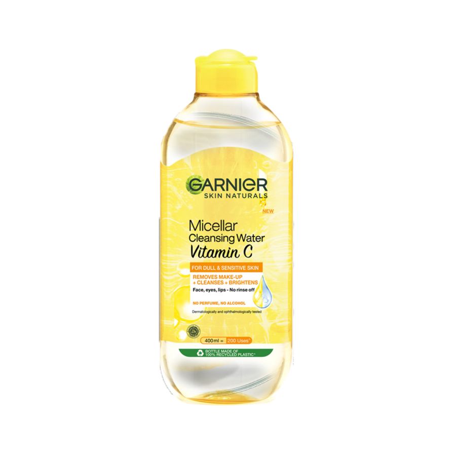 Garnier Micellar Cleansing Water Vitamin C Pembersih Make Up 400ml 400ml