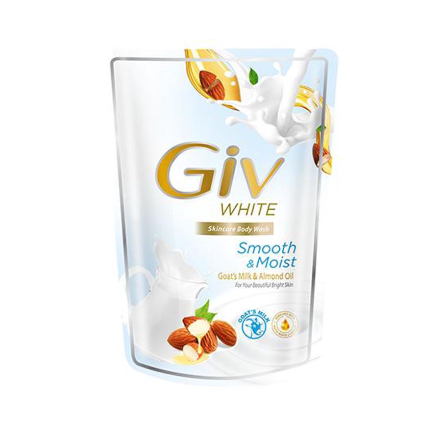 Giv White Goats Milk & Almond Body Wash 400ml 1pcs
