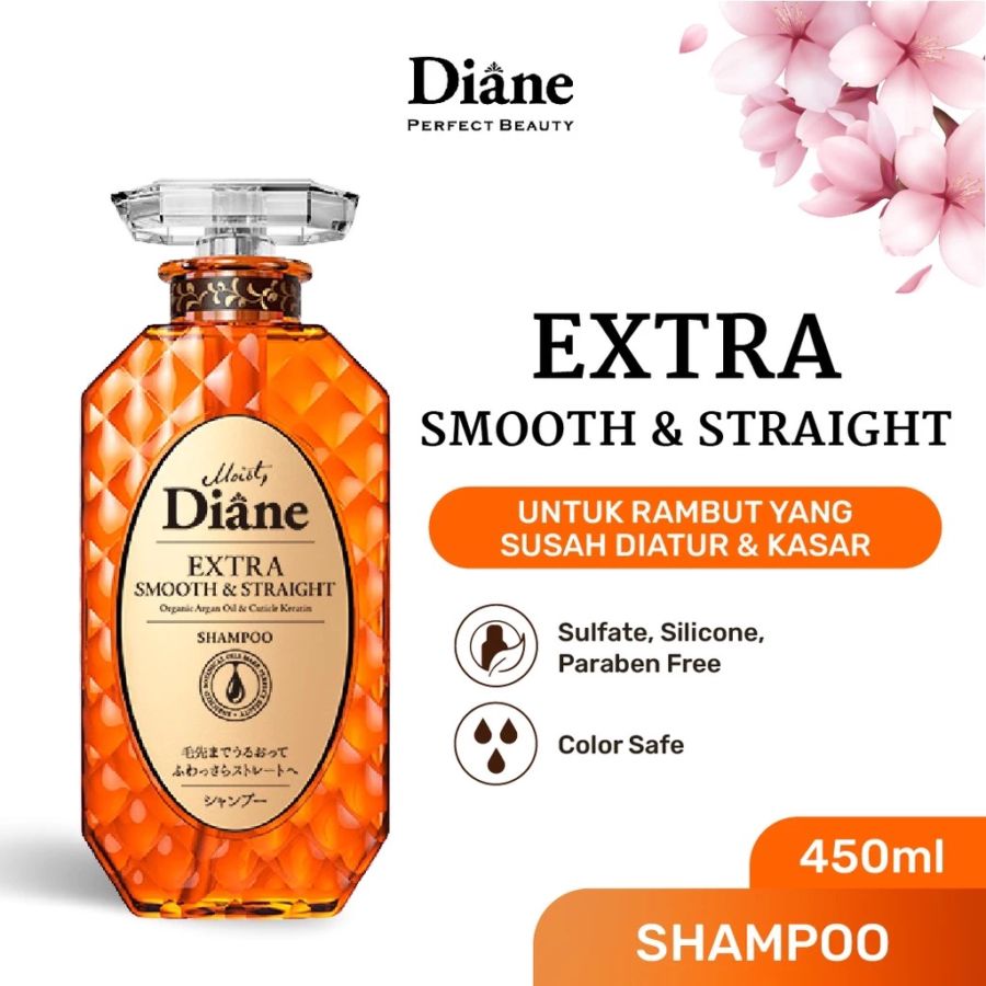 Moist Diane Extra Smooth & Straight Shampoo 450ml