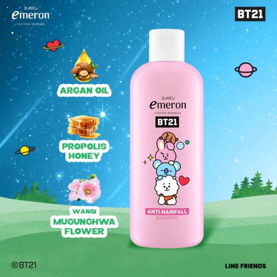 Emeron BT21 Anti Hairfall Shampoo 340 ml 1pcs