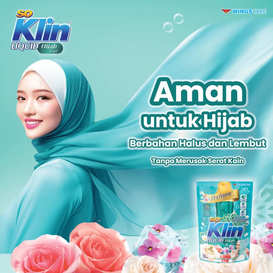 SoKlin Liquid Hijab Cool Deterjen Cair 1600ml