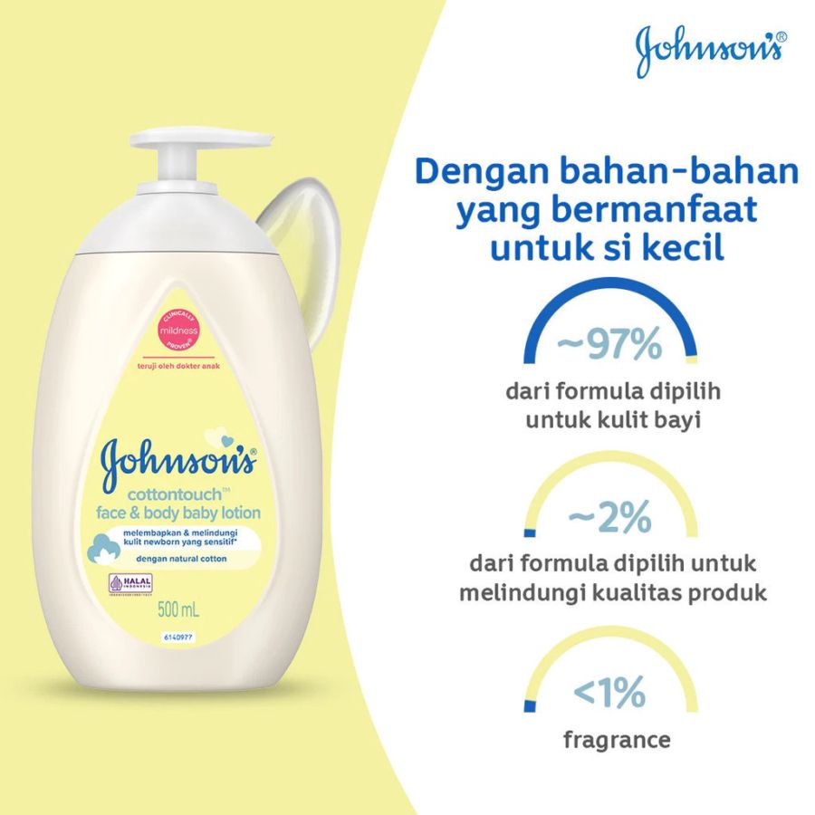 Johnson's Cottontouch Face & Body Baby Lotion Perawatan Bayi 200ml