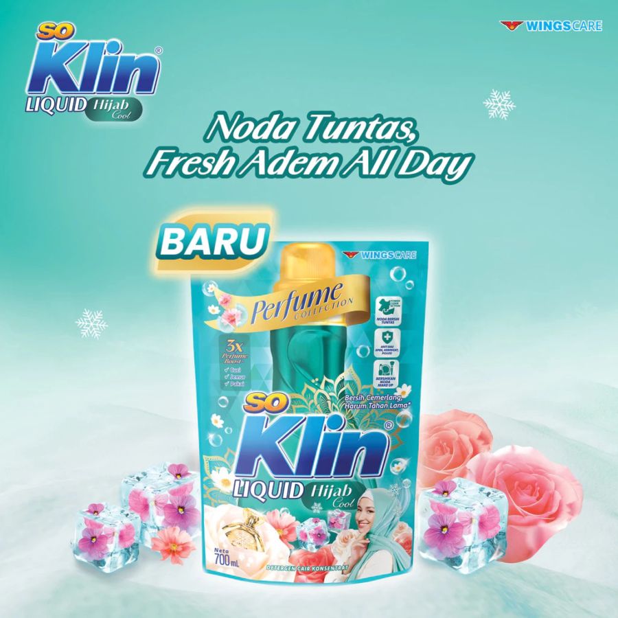 SoKlin Liquid Hijab Cool Deterjen Cair 1600ml