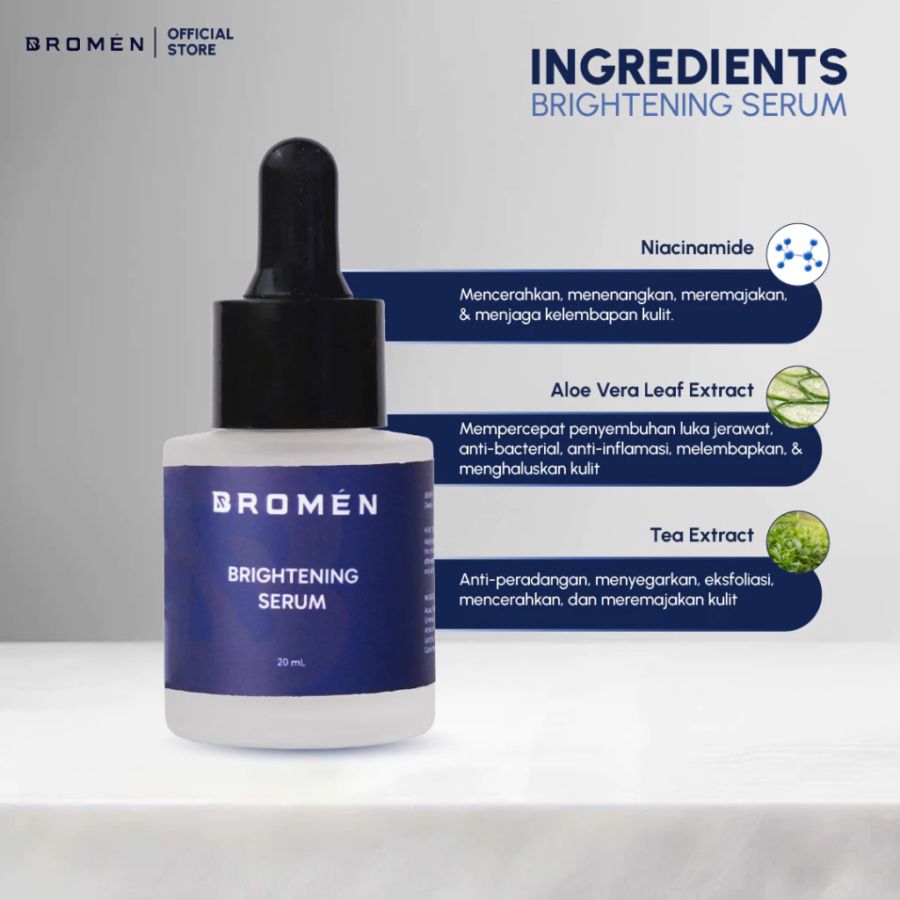 Bromen Brightening Serum Wajah Pria 20ml