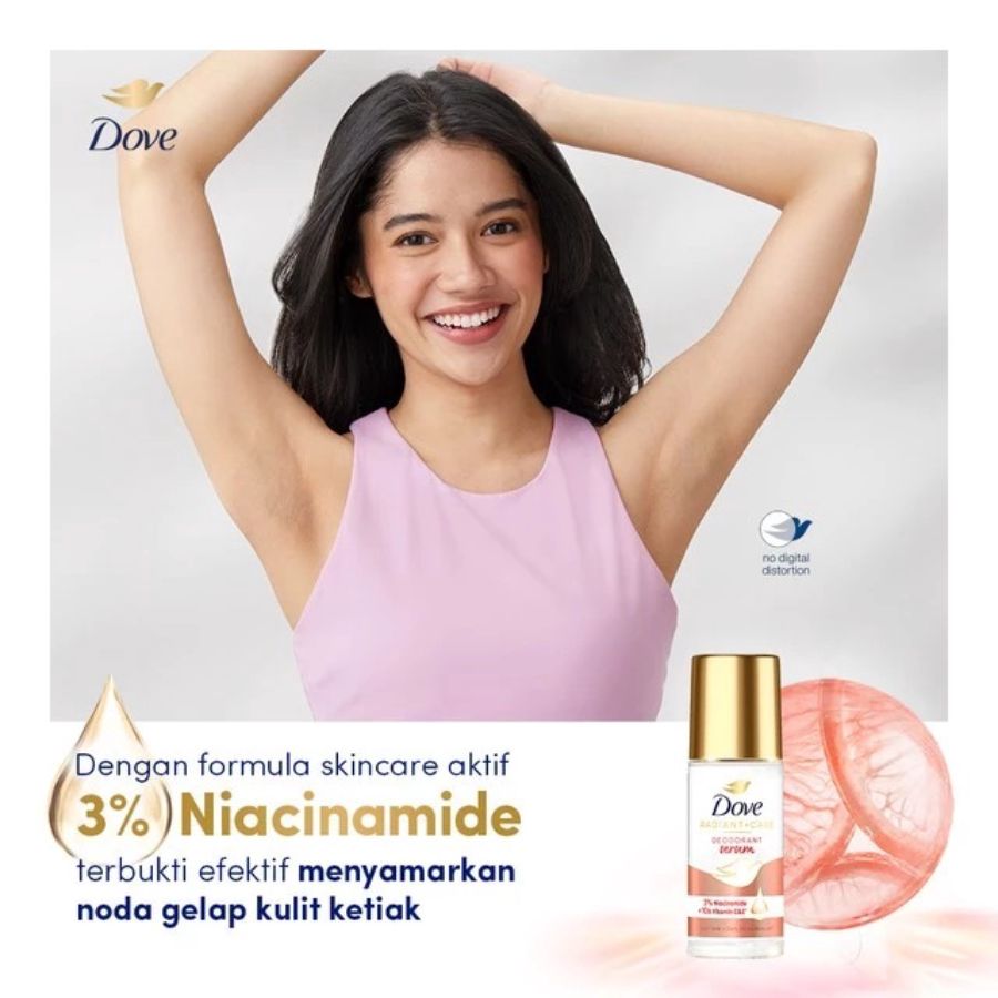 Dove Radiant + Care Niacinamide + Vit. C & E Deodorant Serum Roll On 45ml