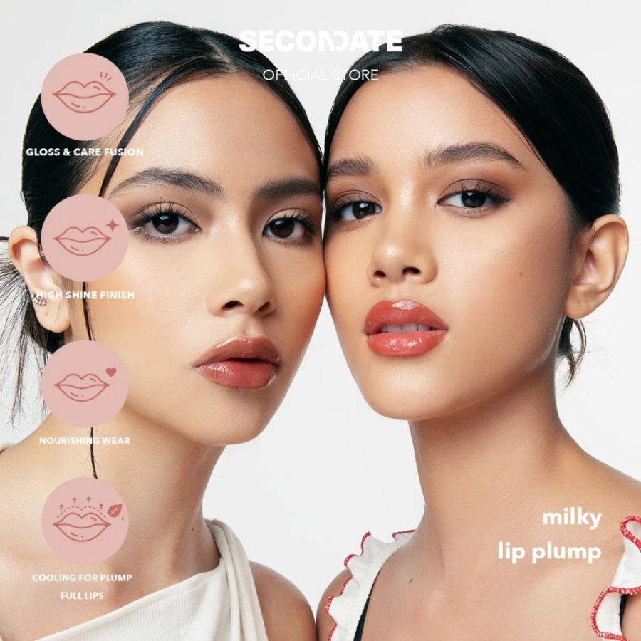 SECONDATE Milky Rosie Latte Lip Plump 2ml