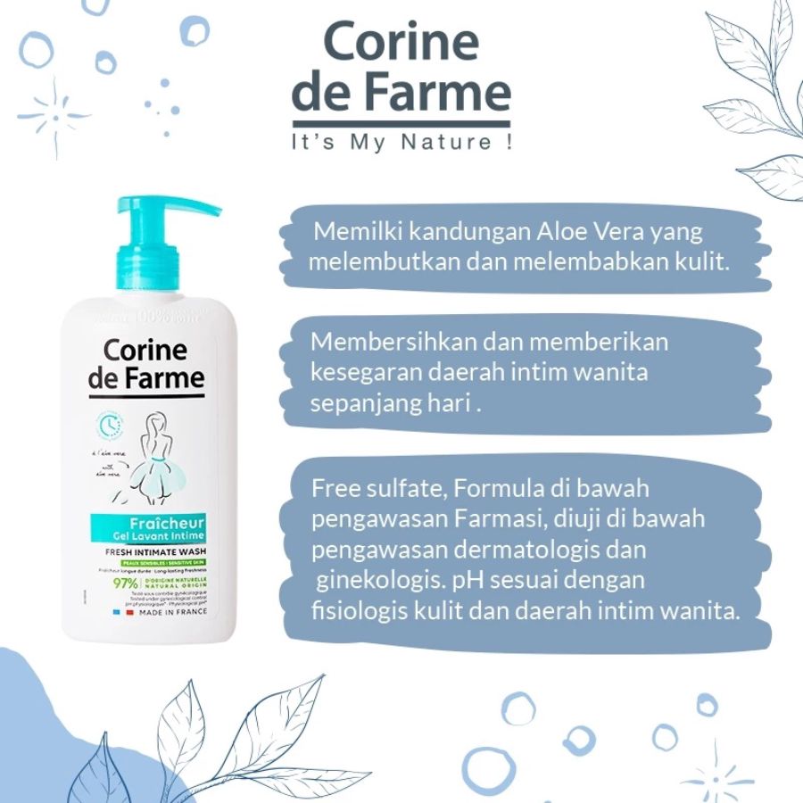 Corine De Farme Fresh Intimate Wash 250ml