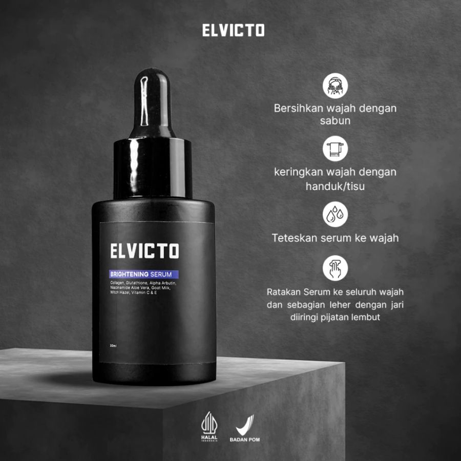 Elvicto Brightening Serum Wajah Pria 30ml