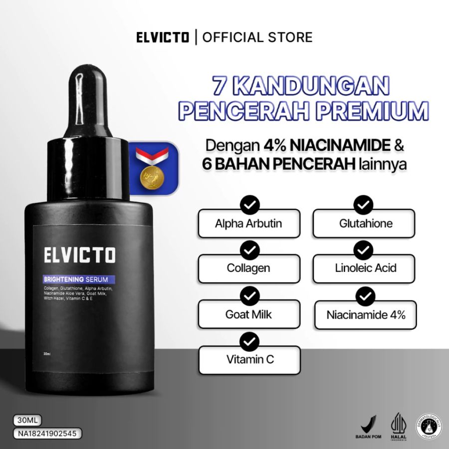 Elvicto Brightening Serum Wajah Pria 30ml