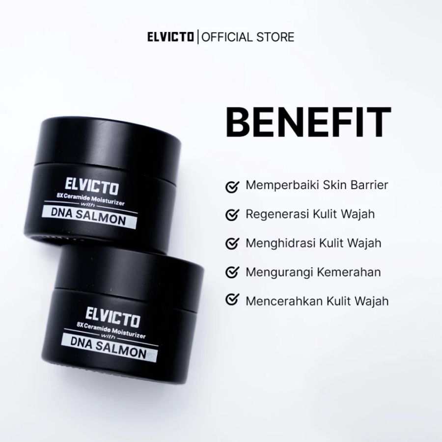 Elvicto 8X Ceramide With DNA Salmon Moisturizer Pria 15ml