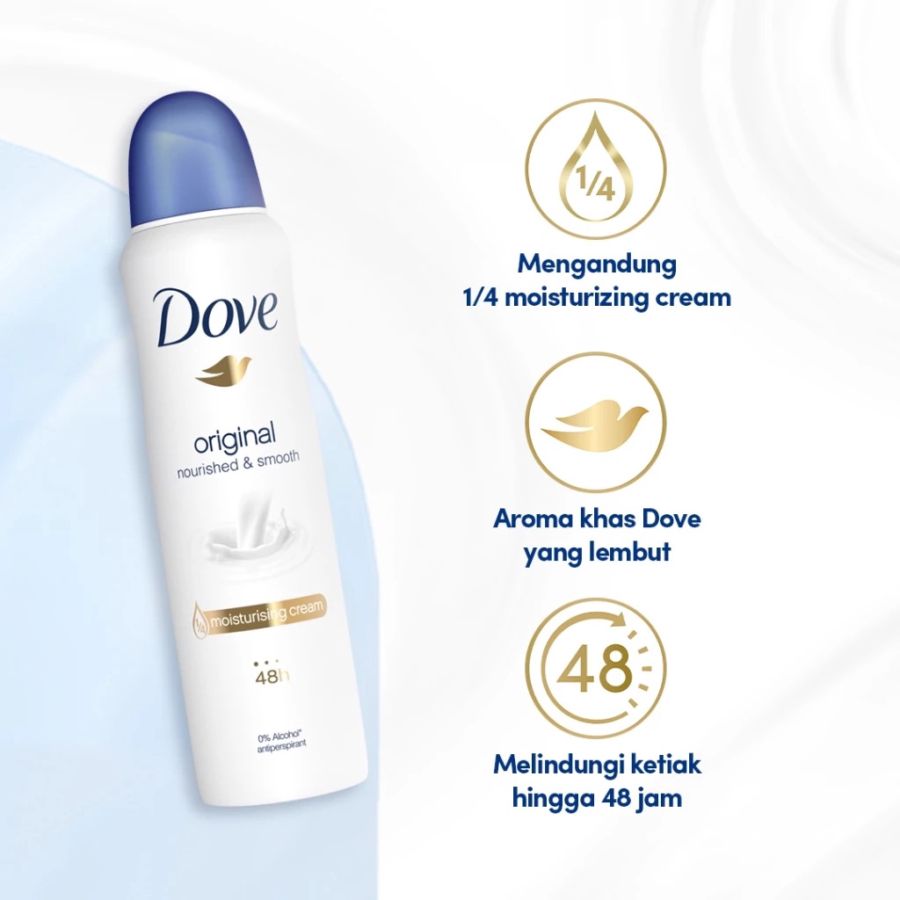 Dove Original Nourished & Smooth Deodorant Spray 135ml