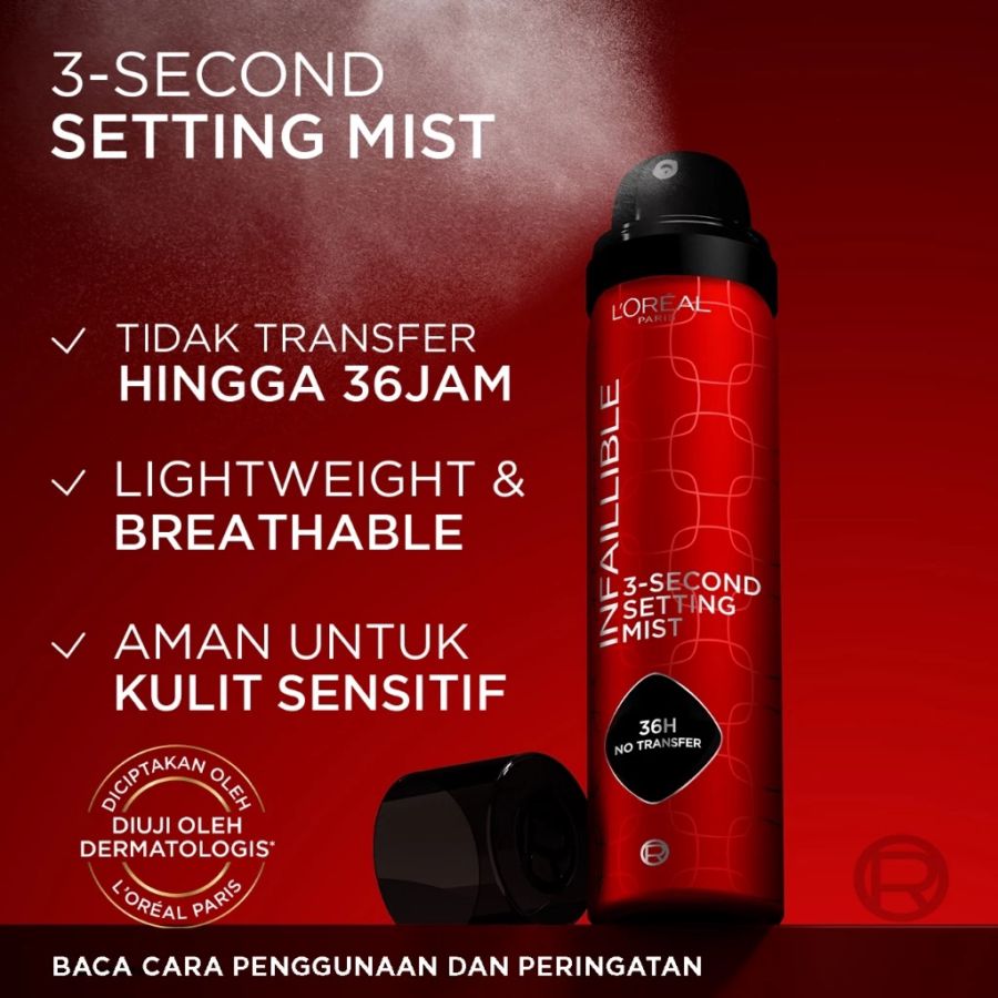 L'Oreal Paris Infaillible 3-Second Setting Mist 75ml