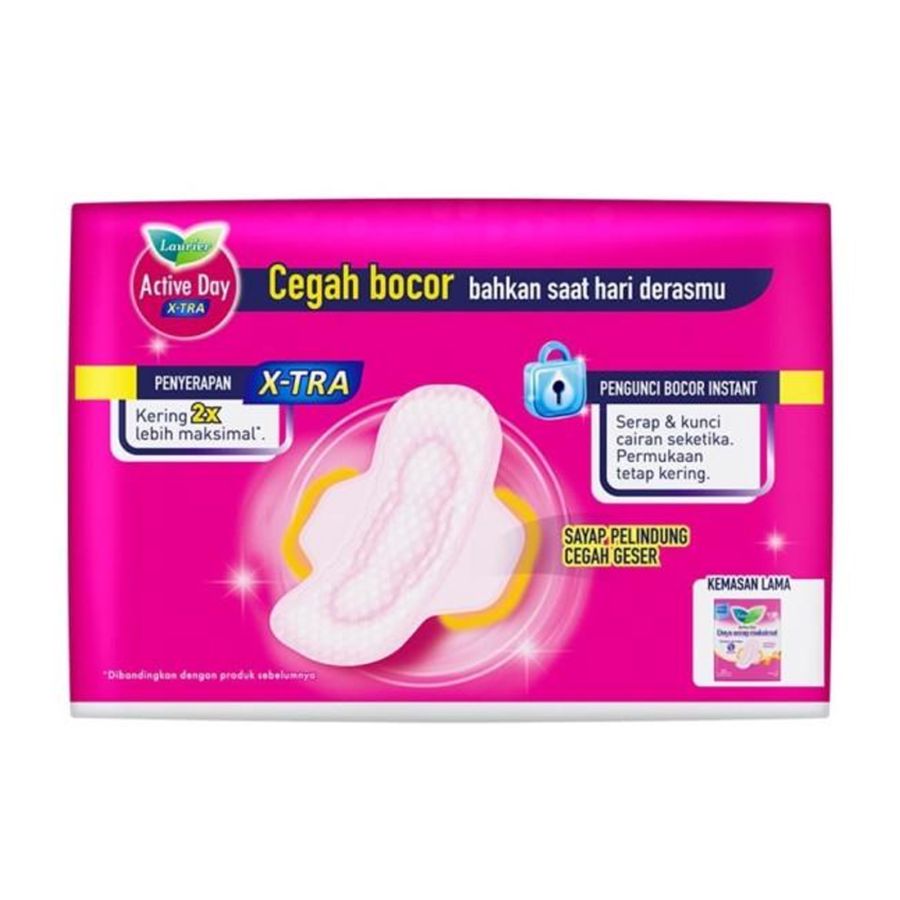 Laurier Active Day X-Tra Maxi Wing 22cm Pembalut Kewanitaan 20pads