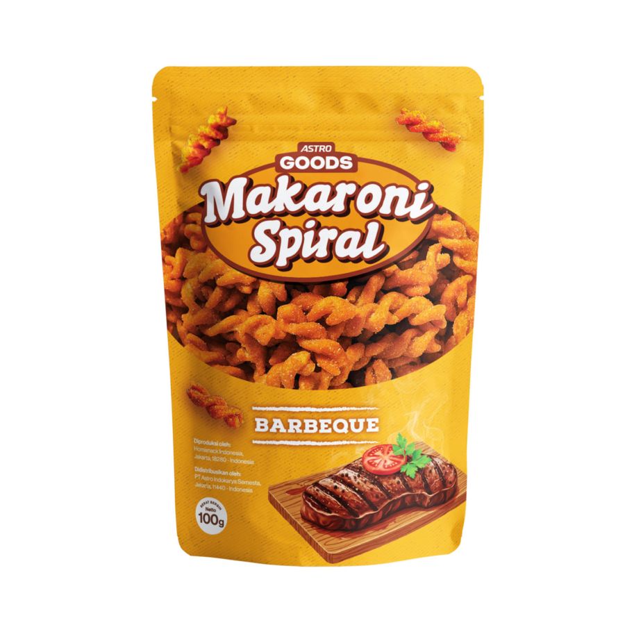 Makaroni Spiral BBQ Astro Goods 100gram