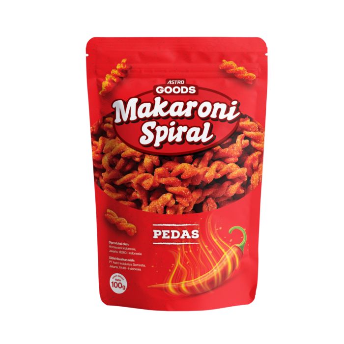 Makaroni Spiral Pedas Astro Goods