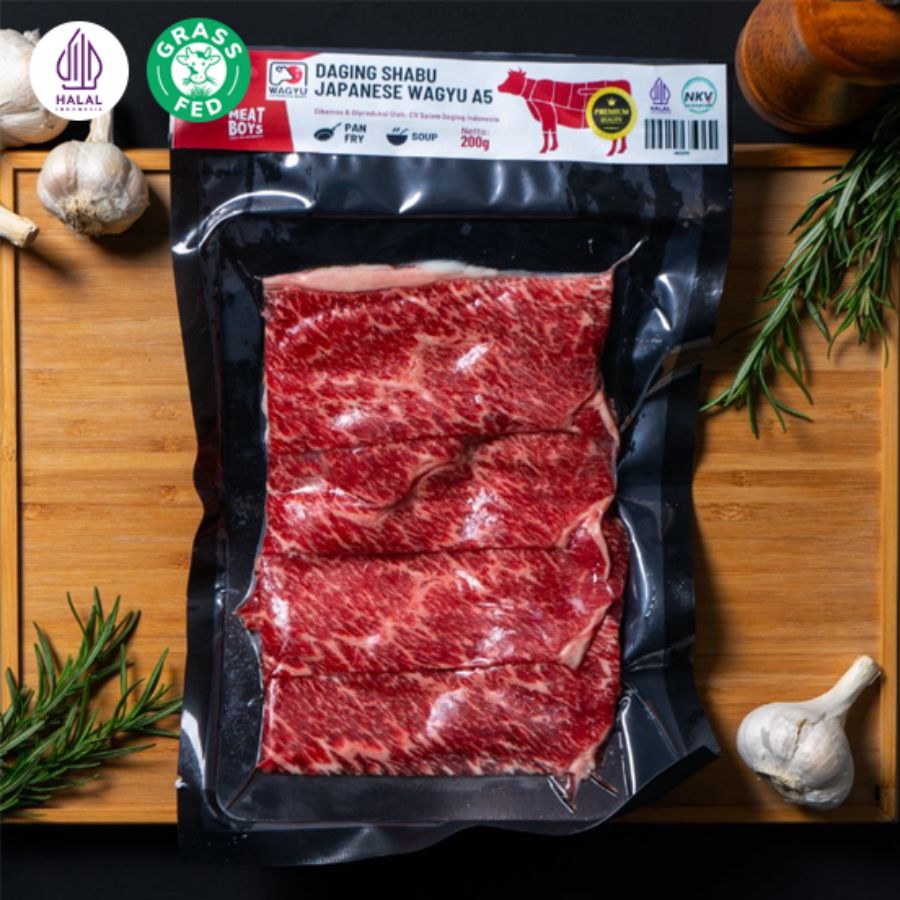 Daging Shabu Japanese Wagyu A5 Astro Goods 200gram