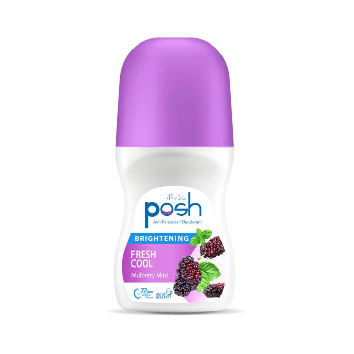Posh Brightening Fresh Cool Mulberry Mint Roll On Deodorat 50ml