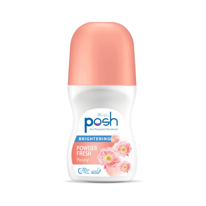 Posh Brightening Powder Fresh Peony Roll On Deodorat 50ml