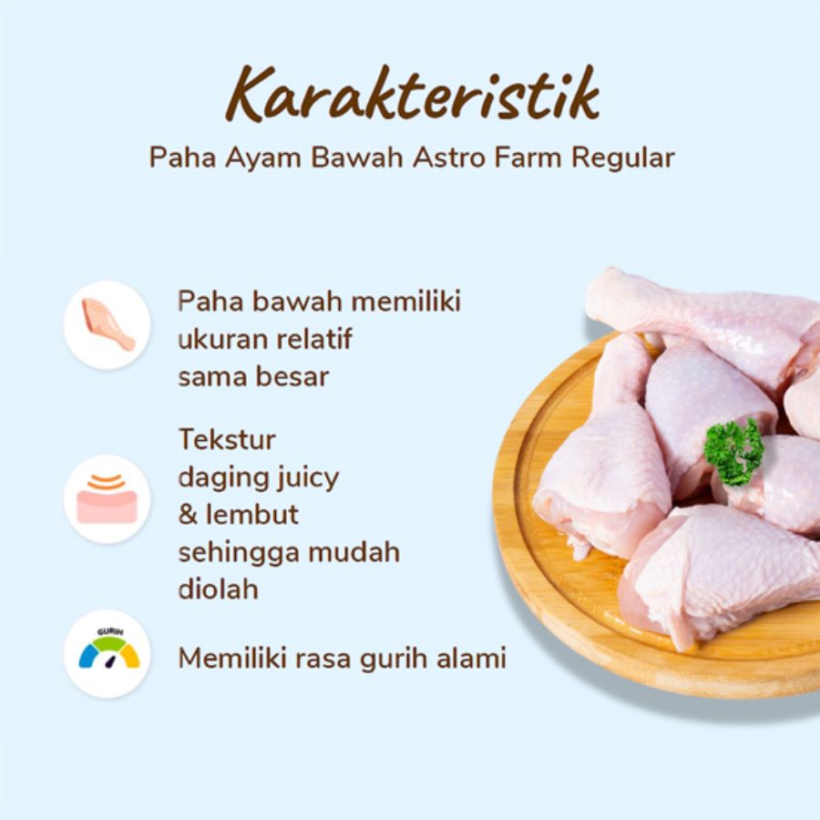 Paha Ayam Bawah Astro Farm Regular 450-550gram