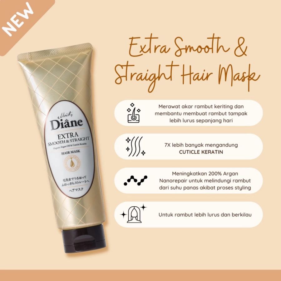 Moist Diane Extra Smooth & Straight Hair Mask 150gram
