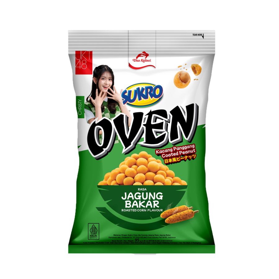Dua Kelinci Kacang Sukro Oven Jagung Bakar 95gram