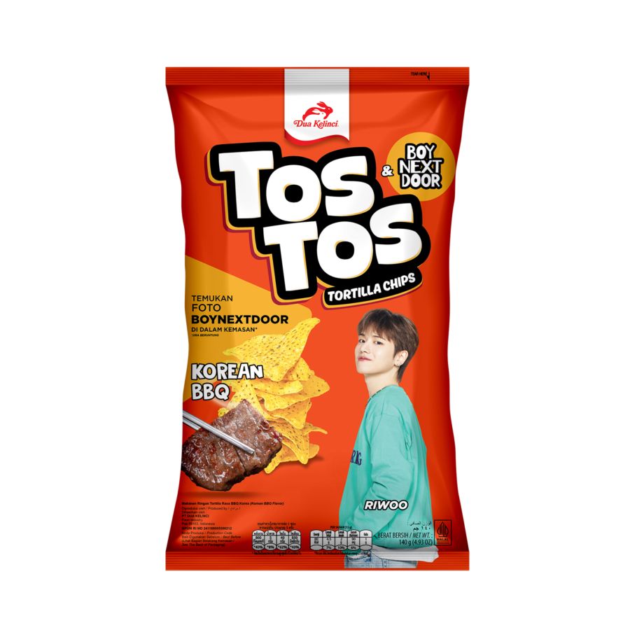 Dua Kelinci Tos Tos Korean BBQ Tortilla Chips 140gram
