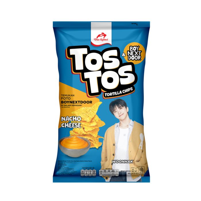 Dua Kelinci Tos Tos Nacho Cheese Tortilla Chips