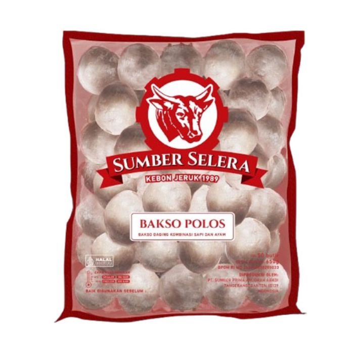Sumber Selera Bakso Polos Daging Kombinasi Sapi dan Ayam 50 pcs