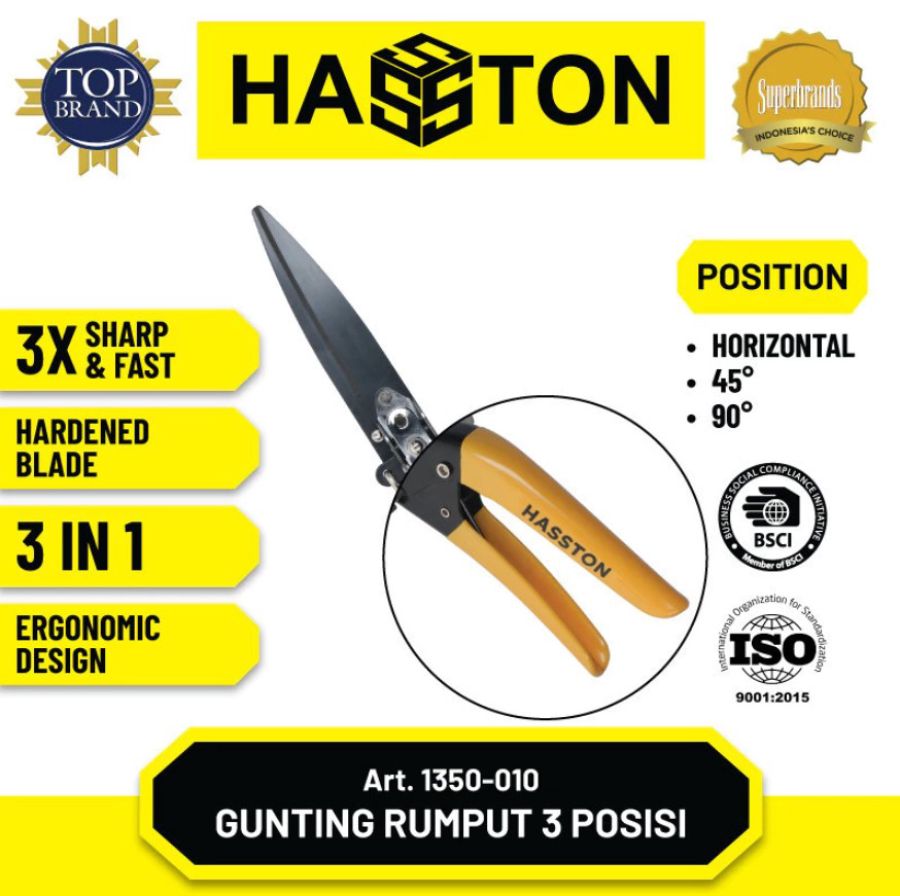 Hasston 1350-010 Gunting Rumput 3 Posisi