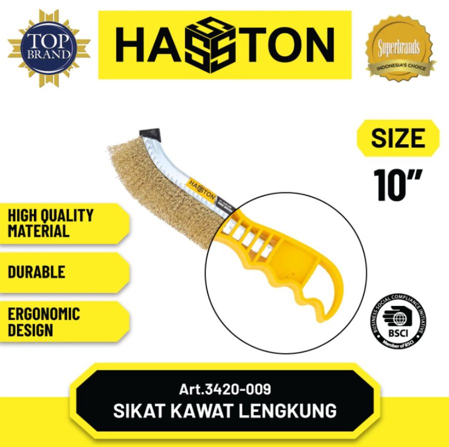Hasston 3420-009 Sikat Baja 10inch