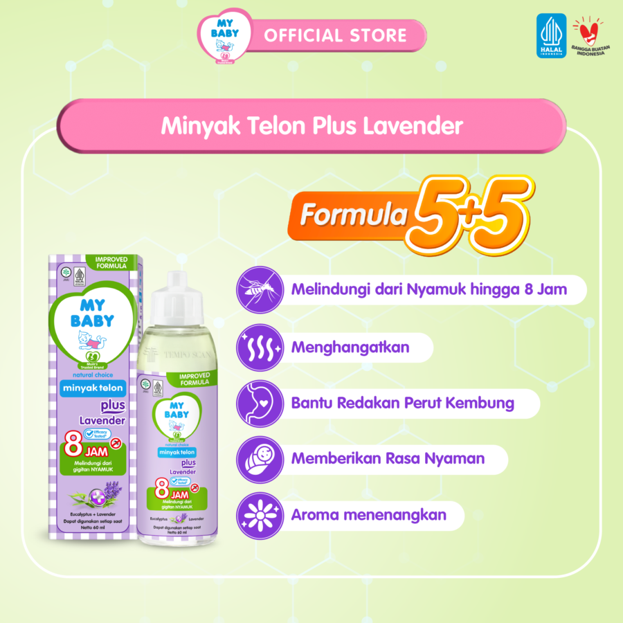 My Baby Miyak Telon Plus Lavender Perawatan Bayi 150ml