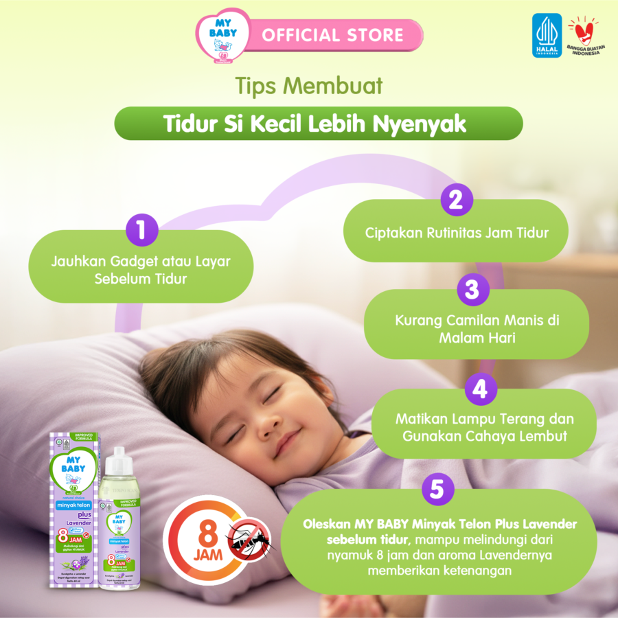 My Baby Miyak Telon Plus Lavender Perawatan Bayi 150ml