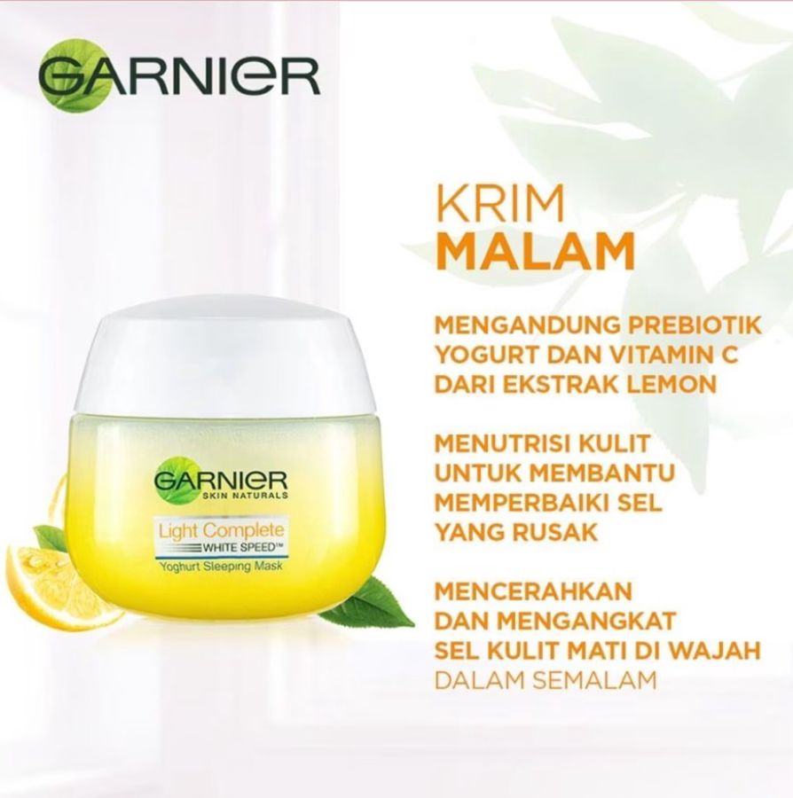 Garnier Light Comp Yogurt Sleepmask 50ml