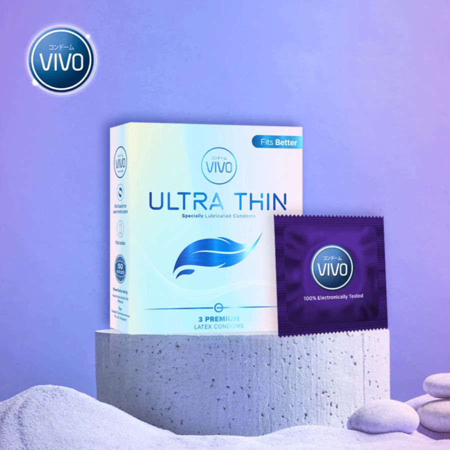 Vivo Ultra Thin Kondom Pria 3sachets