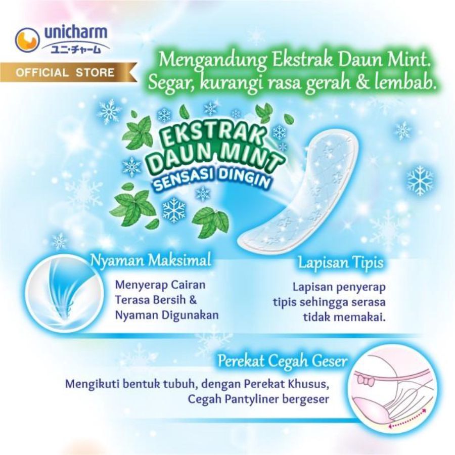 Charm Cooling Fresh Long & Wide 15,5 cm Pantyliner 28pads
