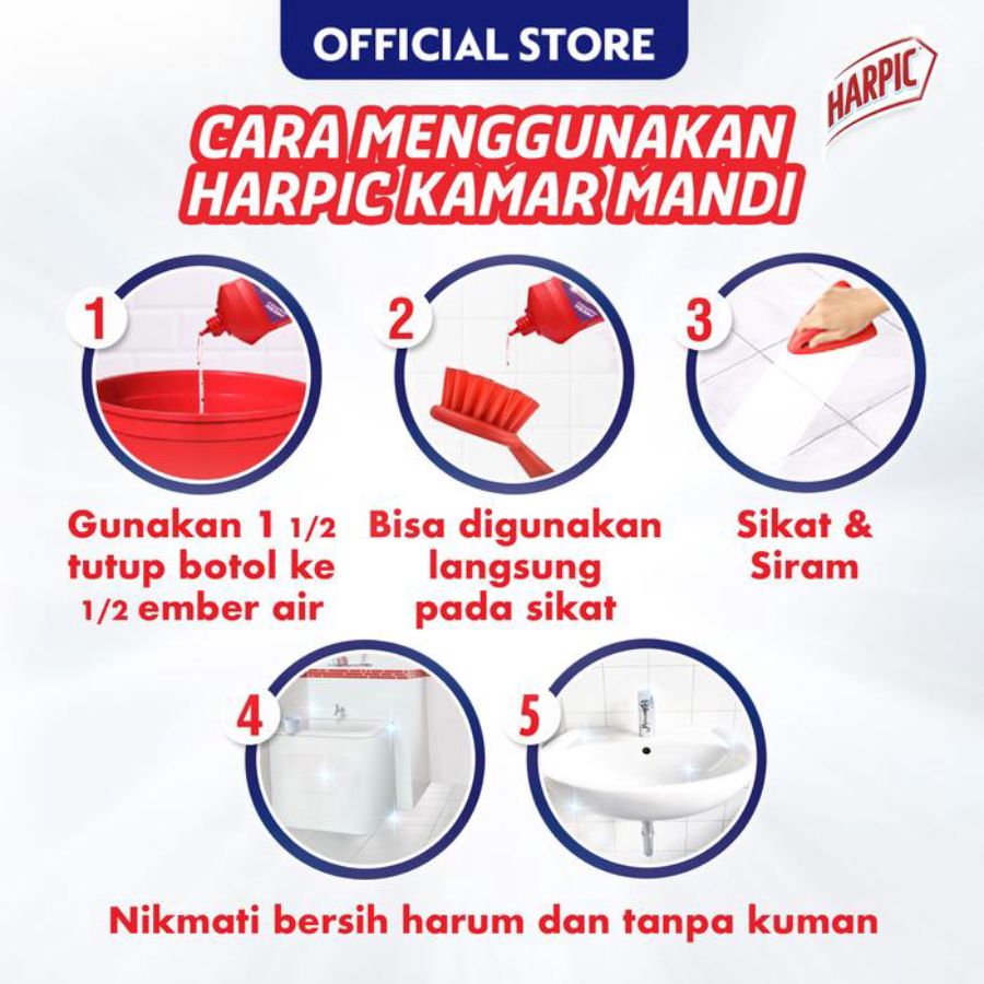 Harpic Disinfektan Kamar Mandi Lemon 400ml