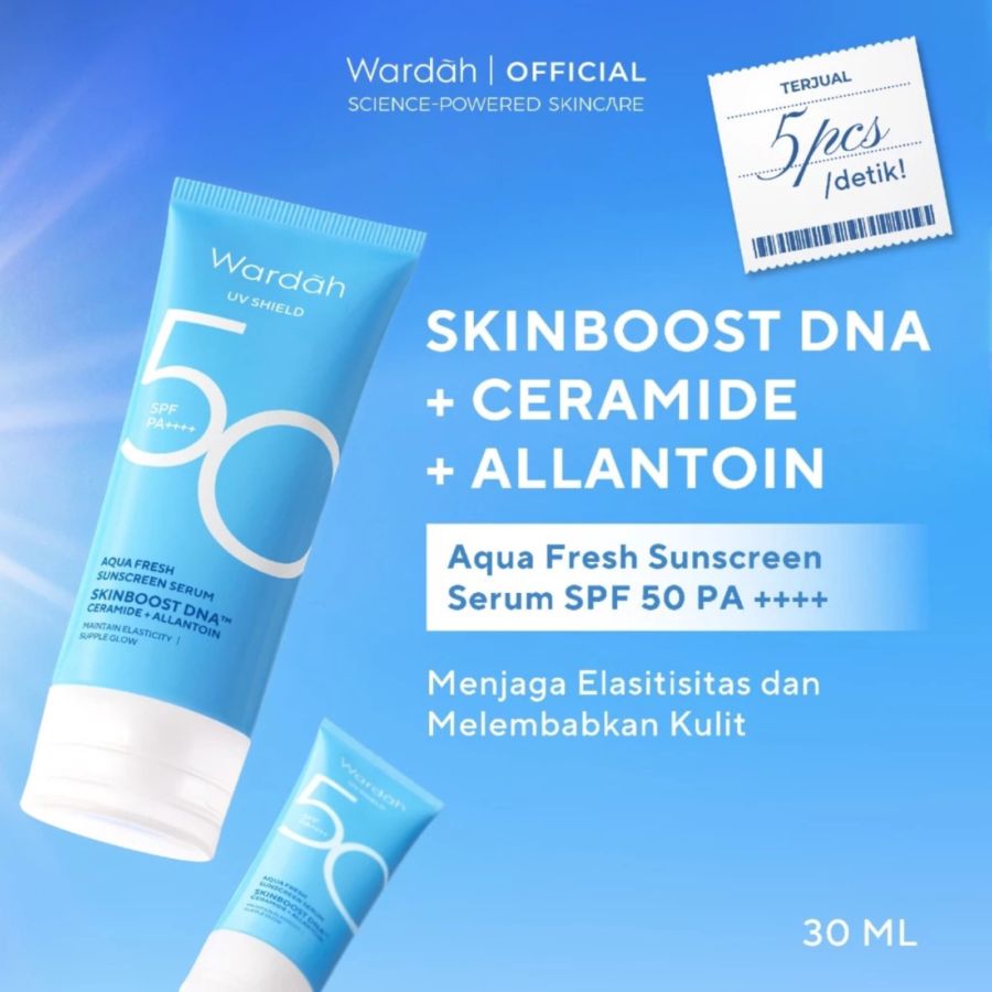 Wardah UV Shield Aqua Fresh 5899 Serum SPF 50 PA++++ 30ml