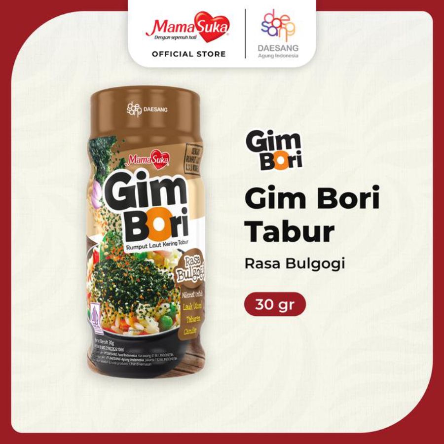 Mamasuka Gim Bori Rumput Laut Kering Tabur Rasa Bulgogi 30gram