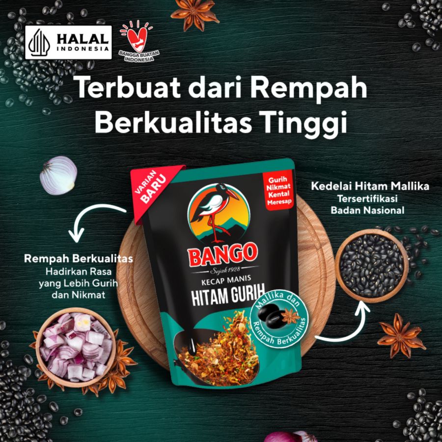 Bango Kecap Manis Hitam Gurih 550 gram