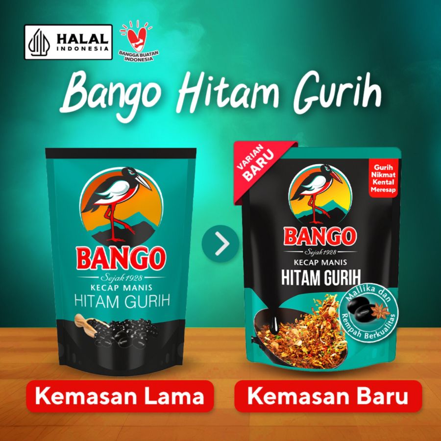 Bango Kecap Manis Hitam Gurih 550 gram