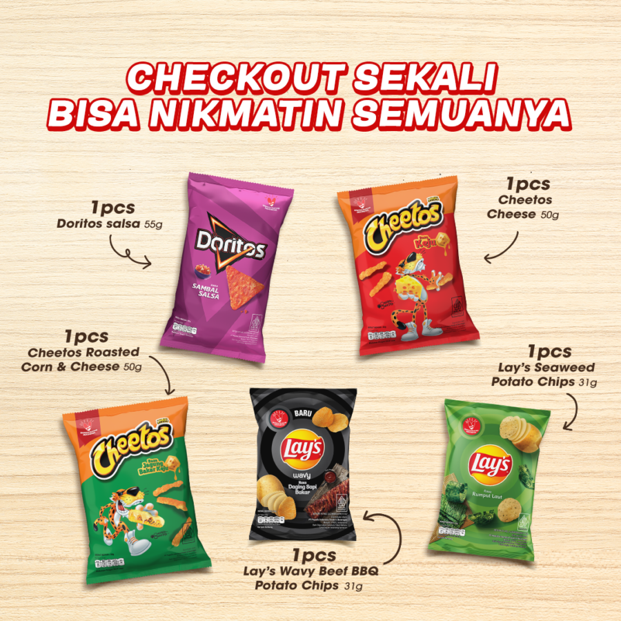 Paket Bundling Snack Cemal Cemil 217gram