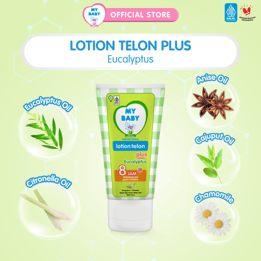 My Baby Lotion Telon Plus Eucalyptus Perawatan Bayi 50gram