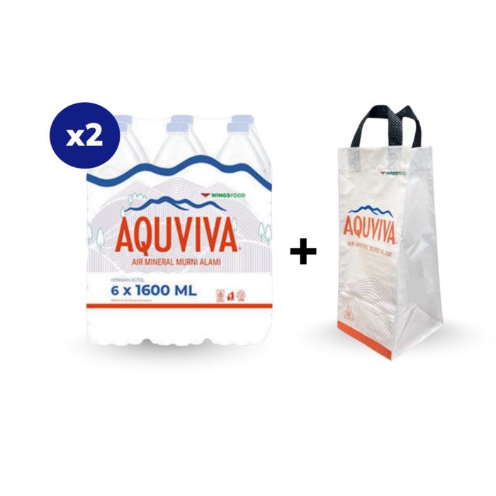 Beli 2 Carton Aquviva 1600ml Free Totebag Aquviva