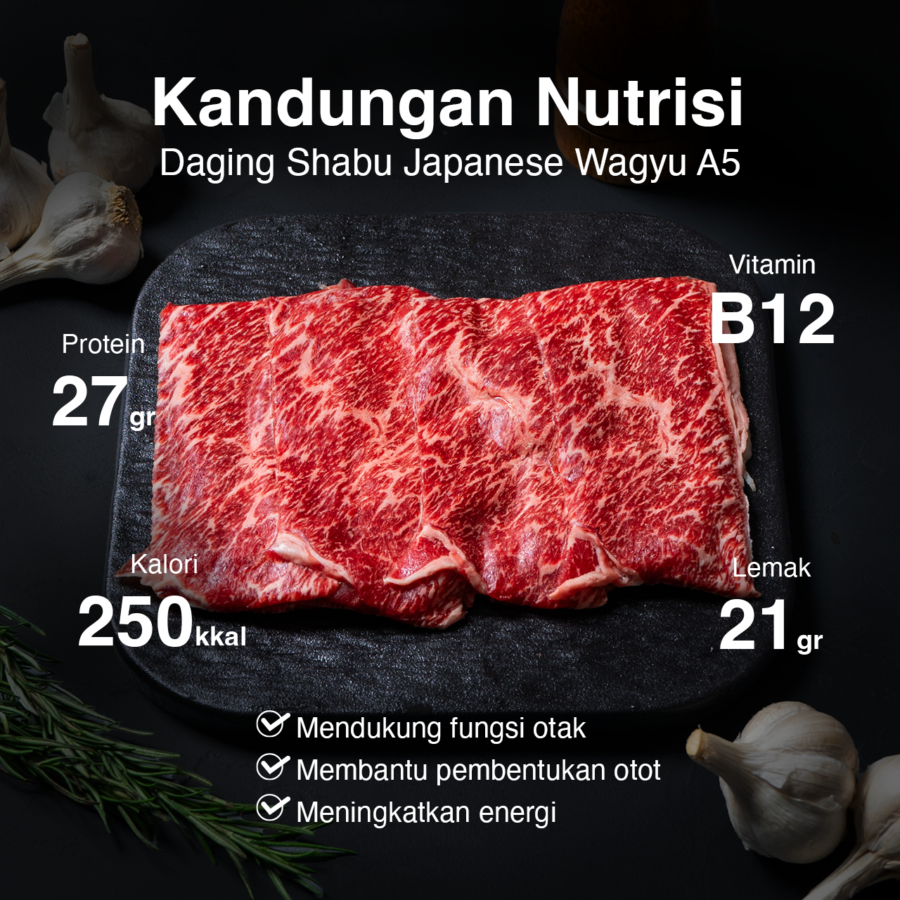 Daging Shabu Japanese Wagyu A5 Astro Goods 200gram