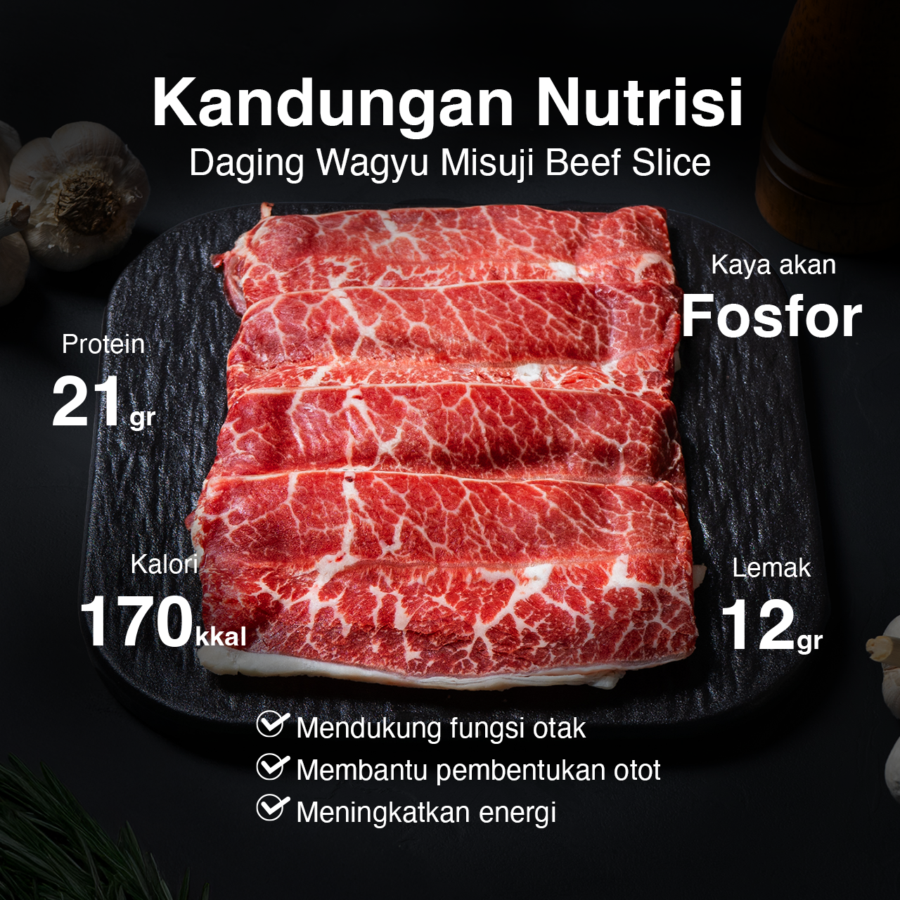 Daging Wagyu Misuji Beef Slice Astro Farm 250gram