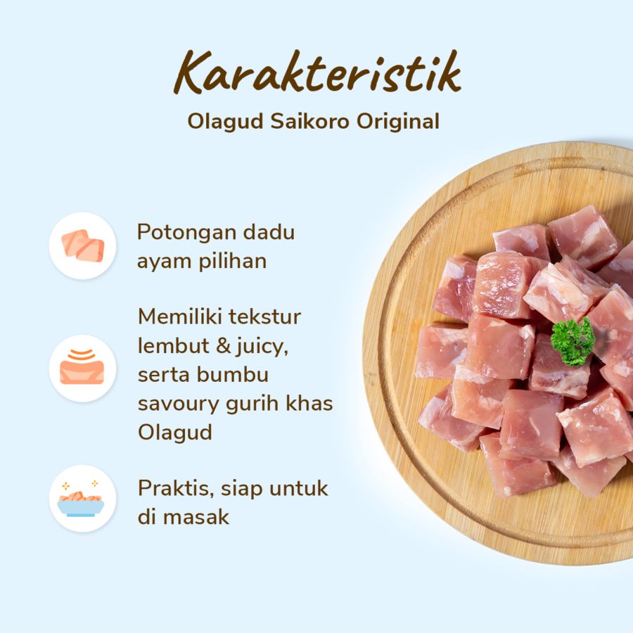 Olagud Chicken Saikoro Original 380gram